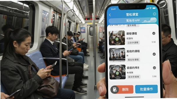 ѩ�ɿ���APP����Ƶ�γ����߻���������棬�ֻ���Ļ��ʾ�ѻ���γ��б�������ɾ��������������ť������Ϊ���������ڳ˿�ʹ���ֻ�ѧϰ�ĳ���