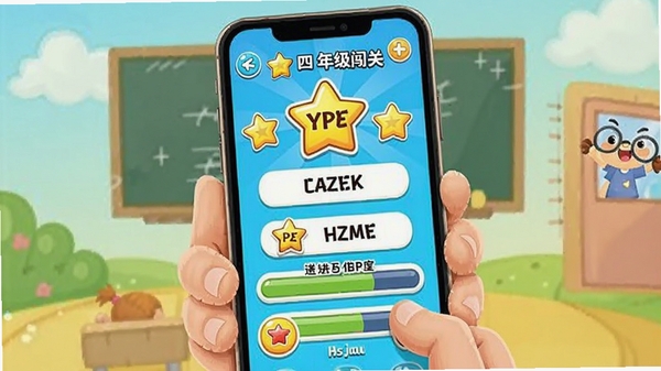 ���꼶Ӣ���ϲ�APP���ʴ��ؽ��棬��ͨ���Сѧ���ֳ��ֻ����е���ƴд��ϰ����Ļ��ʾ���ǽ����ͽ�������ɫ�����ޣ�Ȥζʮ��