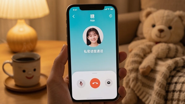 ����App˽������ͨ�����棬�ֻ���Ļ��ʾͨ����ͷ���뾲�����Ҷϰ�ť��������ܰ����