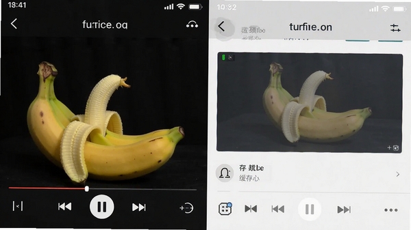 手机端香蕉软件播放界面与缓存管理截图