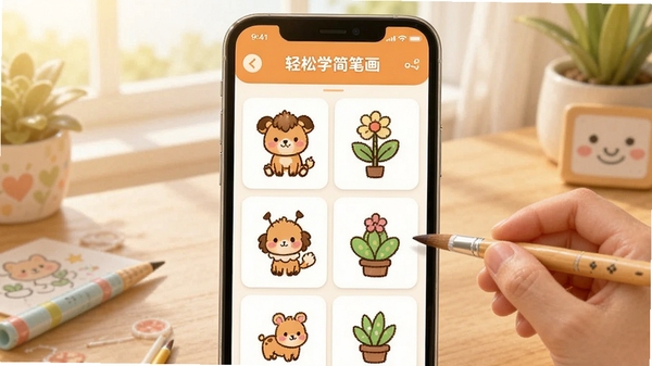 ����ѧ��ʻ�APP������չʾ���ֻ���Ļ����ʾ�ɰ��Ŀ�ͨ��ʻ��̳��б�������С�����ֲ��ͼ��������������������ɫ��ů���ʺ϶�ͯ�ͻ滭��ѧ��ʹ��