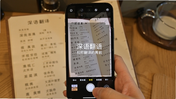���﷭�����շ��빦��չʾ���ֻ�����ͷ��׼���Ĳ˵�����Ļ�ϵ�����ʾ���ķ�����