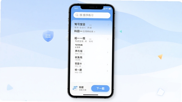 �ݿ����伫�ٰ�APP�������ͼ���ֻ���Ļ��ʾ��Ŀһ˳����ϰҳ�棬��������ˬ�����������������в�����Ŀ��ѡ��ײ��д��⿨����һ�ⰴť������Ϊ��͵�����ɫ����ͻ���������ٵ�ѧϰ��Χ