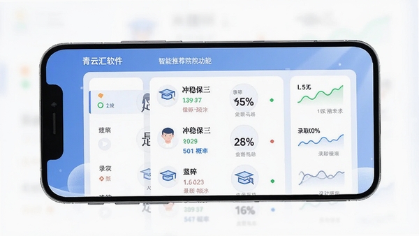 ���ƻ������������Ƽ�ԺУ���ܽ��棬չʾ���ȱ�����ԺУ�б���¼ȡ���ʰٷֱȣ��ֻ�UI���