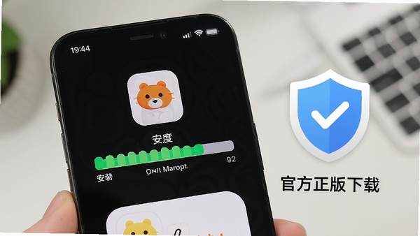 �ֻ���Ļ����ʾ��ϡ��APP�İ�װ���������Ա��а�ȫ����ͼ�꣬ǿ���ٷ��������ذ�ȫ