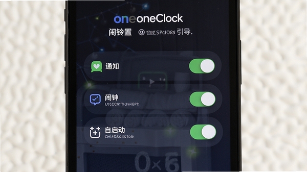 �ֻ�����oneClock����Ȩ����������ҳ�棬չʾ֪ͨ�����ӡ���������Ȩ�޿��أ������Ѻ��׶�