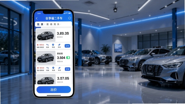 ���������ֳ��̻�APP���۽���չʾ���ֻ���Ļ��ʾ�����б��ͳ��۰�ť������Ϊ����ĳ���չ�����Ƽ�����ɫ��