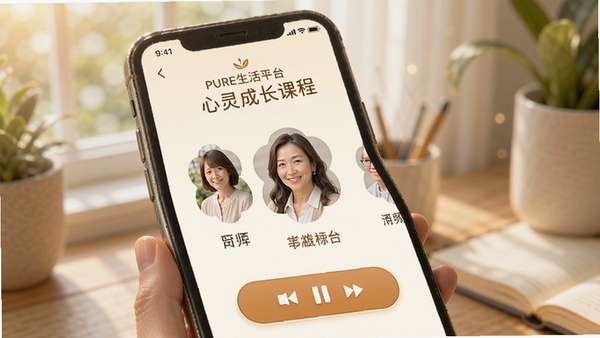 PURE����ƽ̨����ɳ��γ�ҳ�棬�ֻ���Ļ��չʾ��λ��ʦͷ�����Ƶ���Ű�ť��������ů����