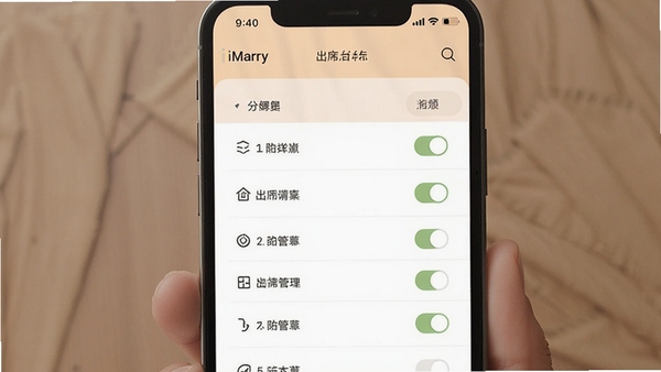 iMarry�����������������ͼ���ֻ���Ļ��ʾ�����б��ͳ�ϯ״̬ͼ�꣬�ִ���Լ�����͵�ůɫ��