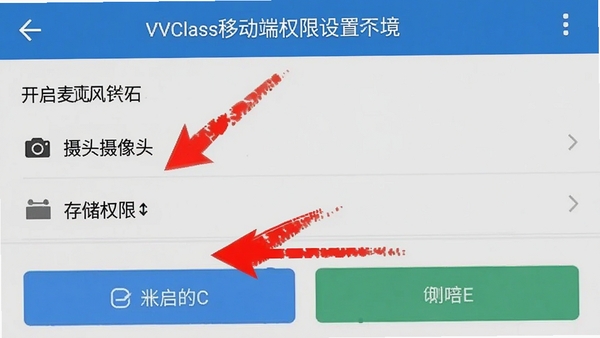 VVClass�ƶ���Ȩ�����ý����ͼ��չʾ��ο�����˷硢����ͷ�ʹ洢Ȩ�ޣ����к�ɫ��ͷ��ע��������
