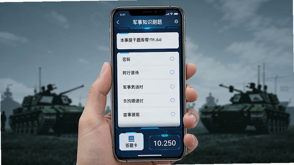 �����������APP����չʾ���ֻ���Ļ����ʾ����֪ʶˢ��ҳ�棬��ɫ�Ƽ���UI�����Ŀ��ѡ���������У��ײ��д��⿨�ͼ�ʱ��������Ϊ��Ӫ��Ӱ