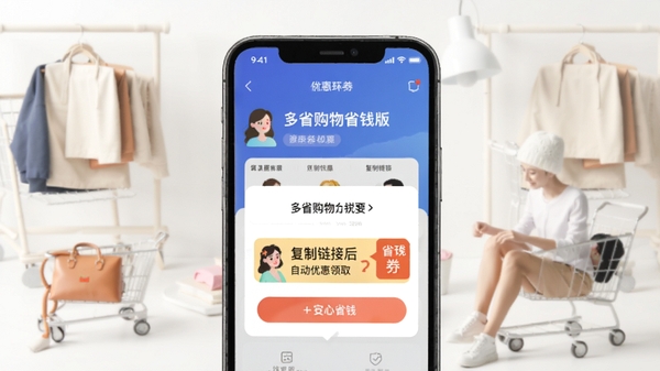 ��ʡ����ʡǮ��APP����չʾ���ֻ���Ļ��ʾ�������Ӻ��Զ������Ż�ȯ��ȡ��ʾ������Ϊ���Ĺ��ﳡ����ͻ��ʡǮ����