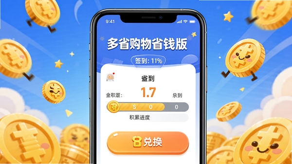 ��ʡ����ʡǮ��ǩ��ҳ�棬�ֻ���Ļ��ʾ��һ��۽��ȺͶһ���ť������Ϊ��ͨ���Ԫ�أ�������