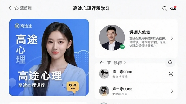 ��;����APP�γ�ѧϰ���棬չʾ�γ̷��桢��ʦ���ܺ��½��б�