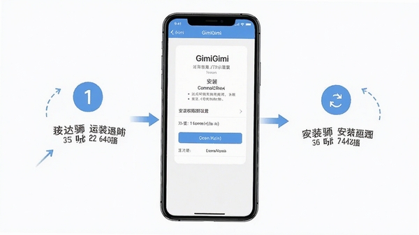 GimiGimi�ƶ��˰�װ������ʾ��ͼ���ֻ���Ļչʾ��װȨ�����ý��棬���������ע�������