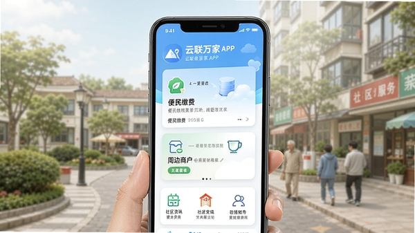 �������APP��ҳ����չʾ���ֻ���Ļ�г��ֱ���ɷѡ��ܱ��̻���������Ѷ�ȹ���ģ�飬����������������������񳡾�