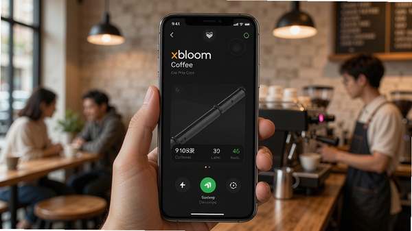 xbloom coffee�������ܳ������߽���չʾ���ֻ���Ļ��ʾ���ȳ���������豸����״̬������Ϊ��ܰ���ȹݳ���