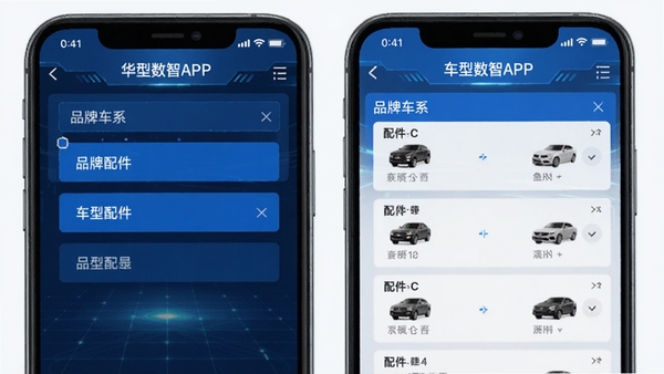 ��������APP�������ƥ���ѯ���棬�ֻ���ĻչʾƷ�Ƴ�ϵѡ��������б�����ɫ�Ƽ���UI���