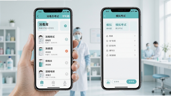 ����Ա����ѧ֪���ֻ�ˢ�����չʾ������б���ģ�⿼��ҳ�棬���½�����APP���