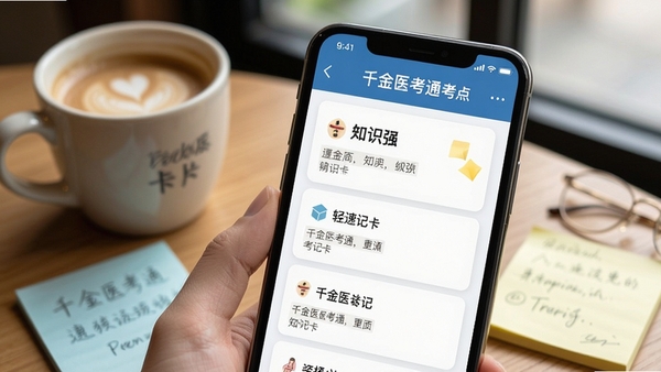 ǧ��ҽ��ͨ�����ټǿ�Ƭ���棬�ֻ���Ļչʾ����֪ʶ�㿨Ƭ������Ϊ���ȱ����ǩ��Ӫ�����ɼ��䳡��