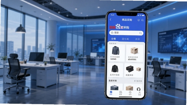 �ٶȰ��ɹ�APP��ҳ����չʾ���ֻ���Ļ�г�����Ʒ����������ർ��������Ϊ�ִ�����ҵ�ɹ��칫��������ɫ�Ƽ���ɫ��