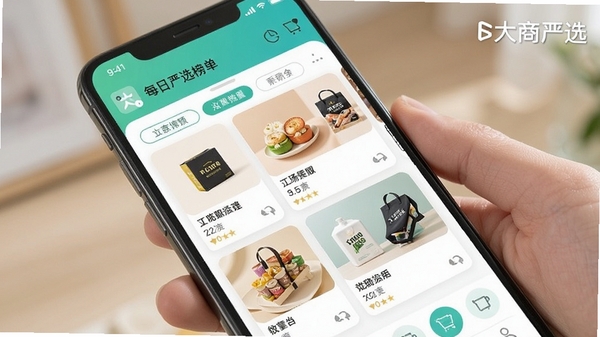 ������ѡAPPÿ����ѡ�񵥽��棬�ֻ���Ļչʾ��Ʒ����Ʒ��Ƭ��ɸѡ��ǩ�����¹����񣬴���������ˮӡ