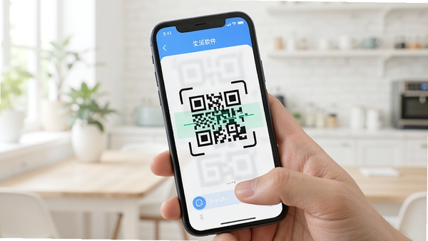 ��ά��ɨ����������ɨ��ʶ�����չʾ���ֻ���׼��ά����ٶ�ȡ��Ϣ������������