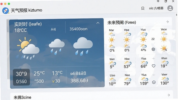 天气预报网软件首页截图,展示实时天气与未来预报界面