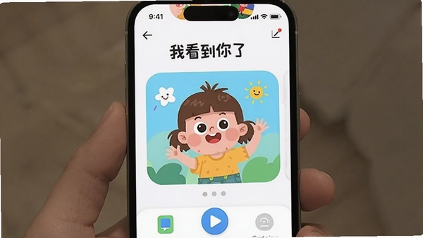 我看到你了软件界面展示,手机屏幕上呈现趣味观察互动画面,简洁清新的UI设计风格,软件名称我看到你了醒目展示