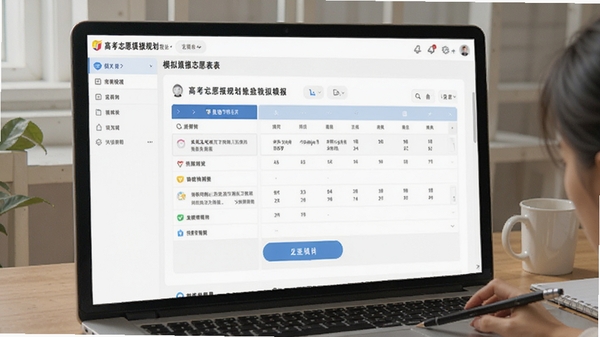 高考志愿填报规划软件模拟填报志愿表操作界面