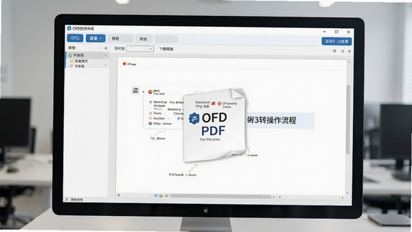 OFD软件界面展示OFD转PDF操作流程