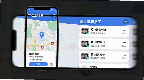 ����ֱƸ�й�APP��λ�Ƽ�����AI��ͼ���ֻ���Ļ��ʾ��ͼ��λ���ܱ��й���λ�б�������ɫ��������ִ����