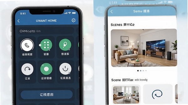 UWANT HOMEӦ�����ֻ��ϵĲ��������ͼ��չʾ�豸��������볡������ҳ�棬������������