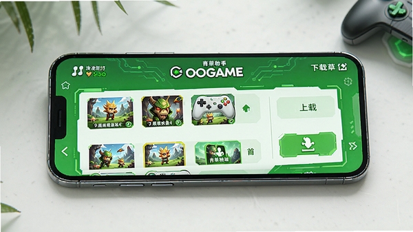 OOGAME��Ϸ����������ֽ���չʾ���ֻ���Ļ�ϳ�����Ϸ�����б������ذ�ť��������ɫ�����񣬿Ƽ���UI���