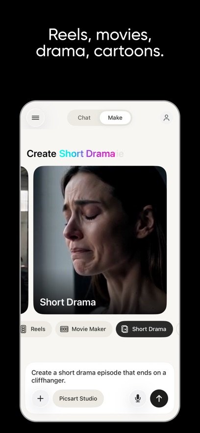 Picsart AI Video Agent软件截图