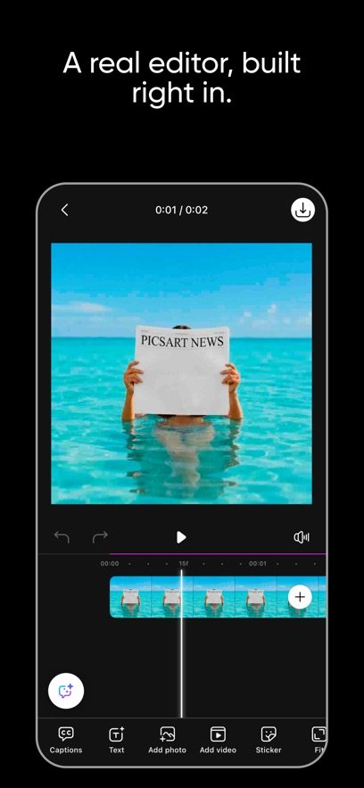 Picsart AI Video Agent软件截图