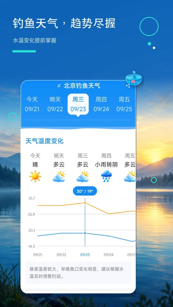 大字准时天气报-大字体天气播报截图1