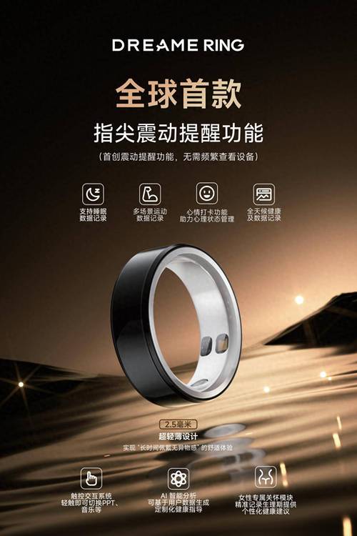 AiFam智戒-智能健康提醒助手 全家健康守护 智能戒指实拍