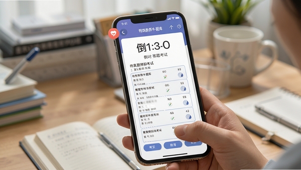 �ظڽ�ʦţ���APP����ģ�⿼��ҳ�棬����ʱ������棬�ֻ���Ļչʾ�Ծ�����⿨��ѧϰ����