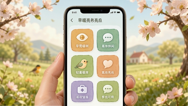��ݺů��������������չʾͼ���ֻ������г��ֶ������ģ��ͼ�꣬��ܰ��ɫ����಼�֣�ͻ���������������߿�������