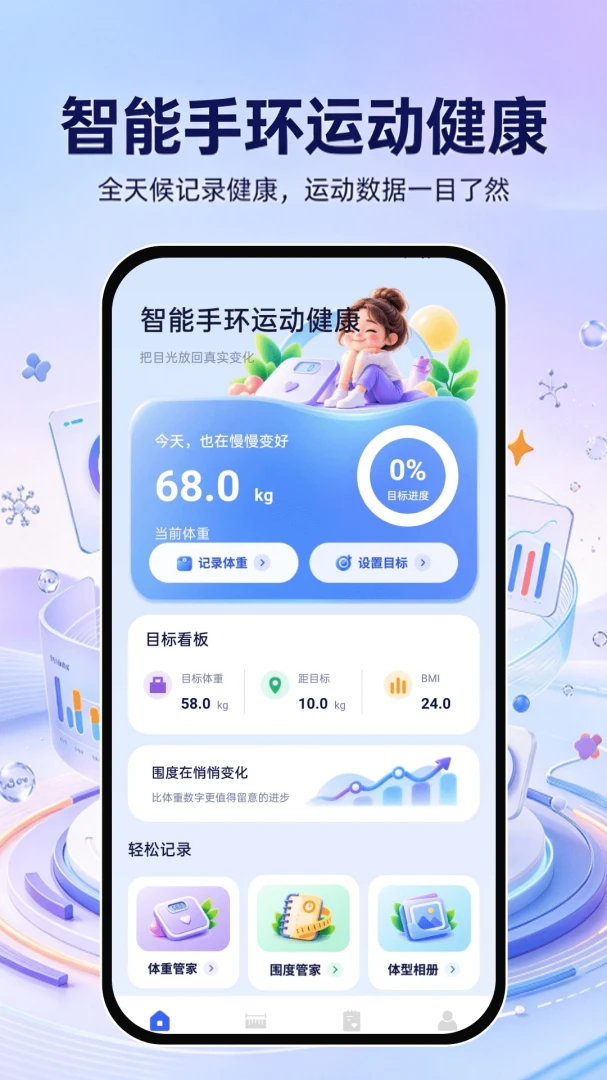 智能手环运动健康-手腕上的健康管家截图