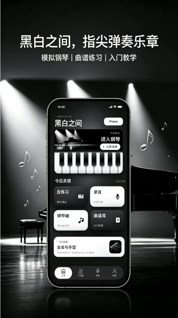 钢琴免费模拟器-手机弹琴随身练截图