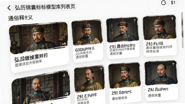 弘历锦囊指标模型库列表页,手机屏幕展示多个模型卡片与通俗释义文字