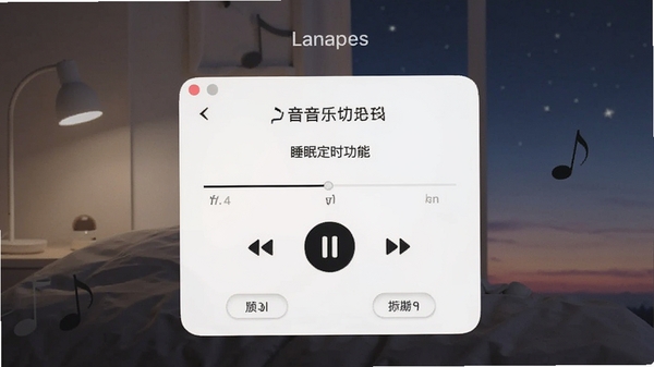 兰音音乐播放器睡眠定时功能设置界面