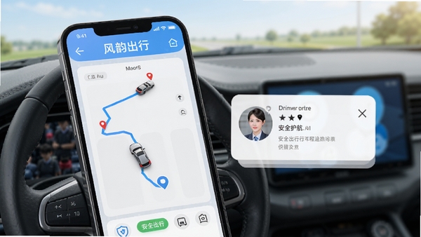 ���ϳ����г�׷�ٽ��棬�ֻ���ʾ������ʻ�켣��˾����Ϣ��Ƭ����ȫ�������⣬���������
