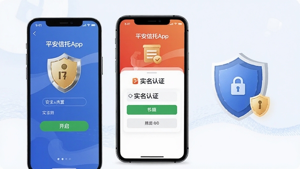 ƽ������App��װ�밲ȫ���ò���ʾ��ͼ���ֻ�����չʾȨ�޿�����ʵ����֤���裬���ж��ư�ȫͼ�꣬���������