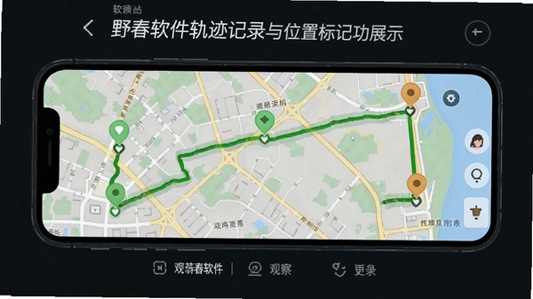 Ұ�������켣��¼��λ�ñ�ǹ���չʾͼ���ֻ���ͼ������ʾ��ɫ�켣�������۲����