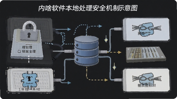 内啥软件本地处理安全机制示意图