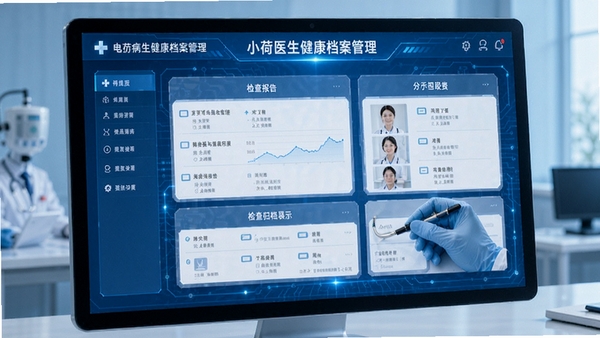 С��ҽ��������������ҳ�棬���Ӳ������鱨�����鵵չʾ����ɫҽ�ƿƼ�������