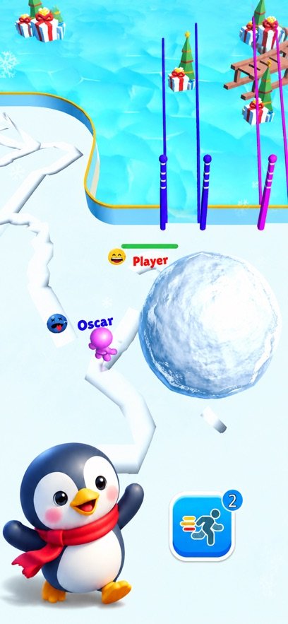 滚雪球3d大作战最新版(Snow Race)截图3